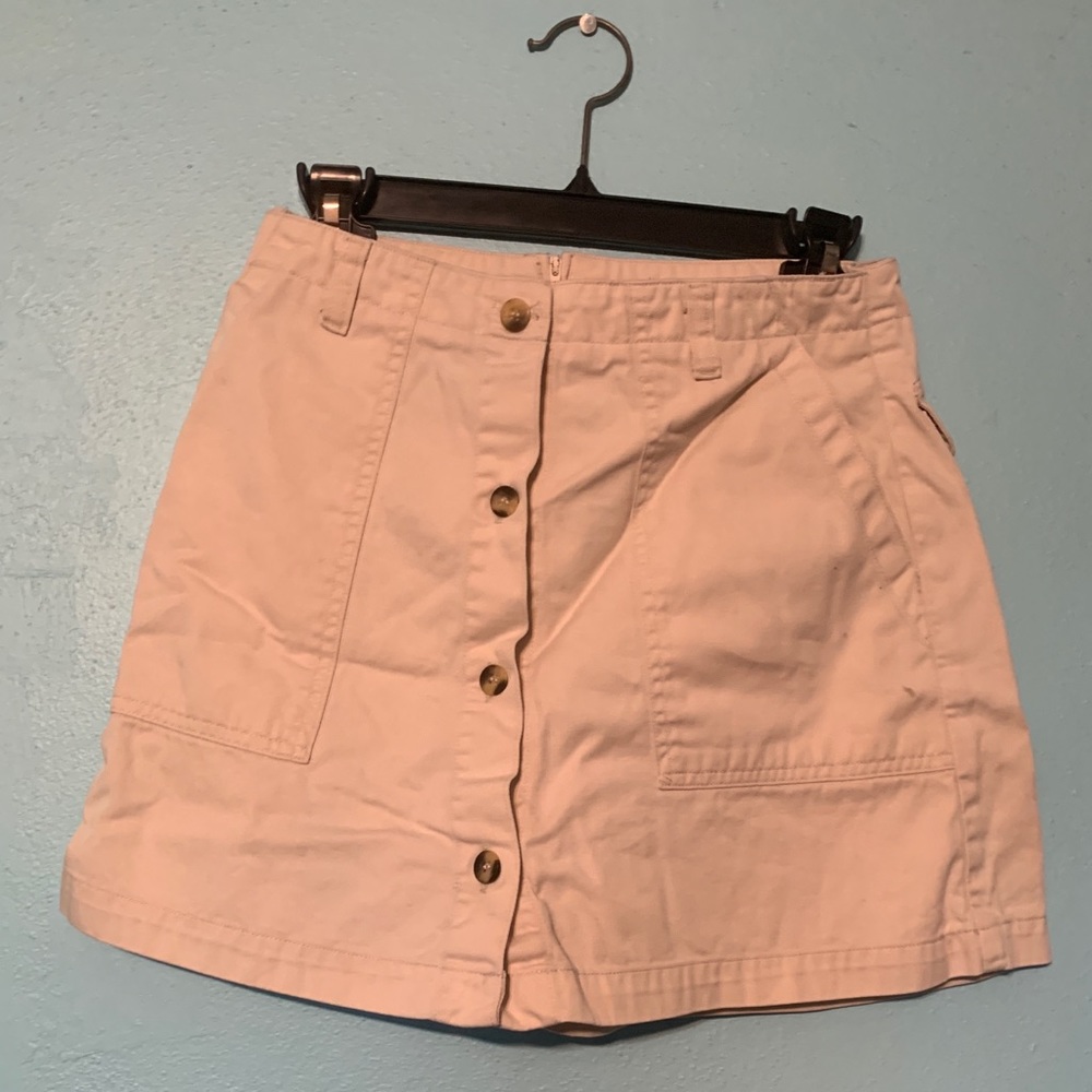 Skort with button up skirt